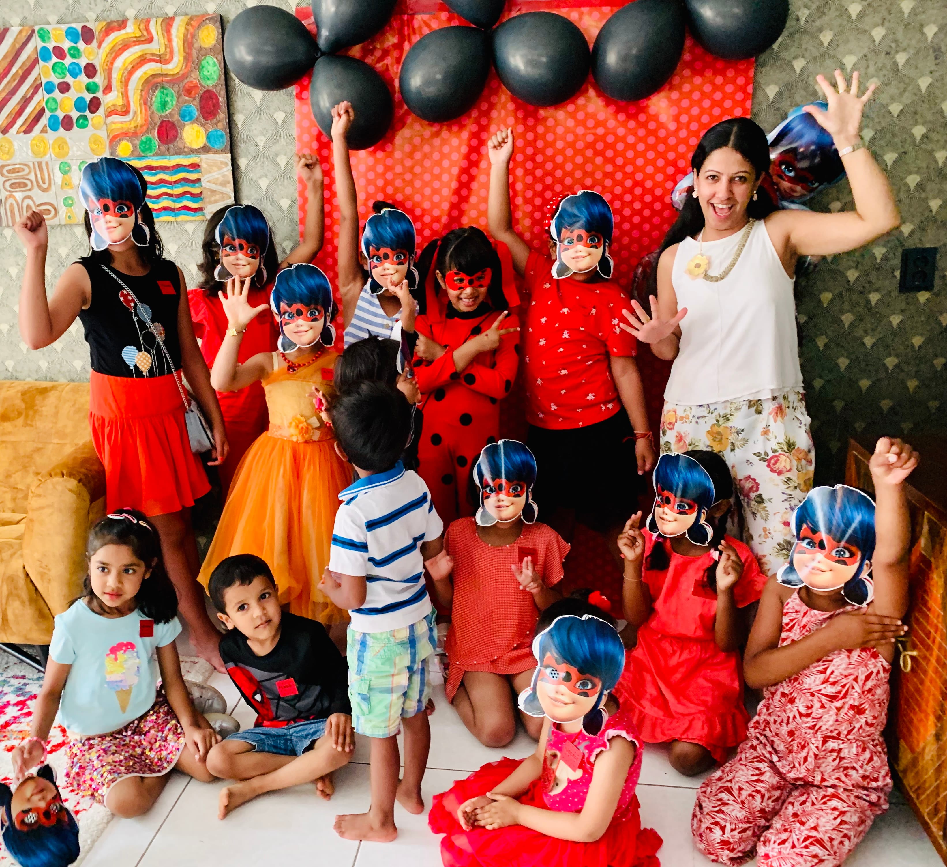 Kids birthday party entertainment with dance games