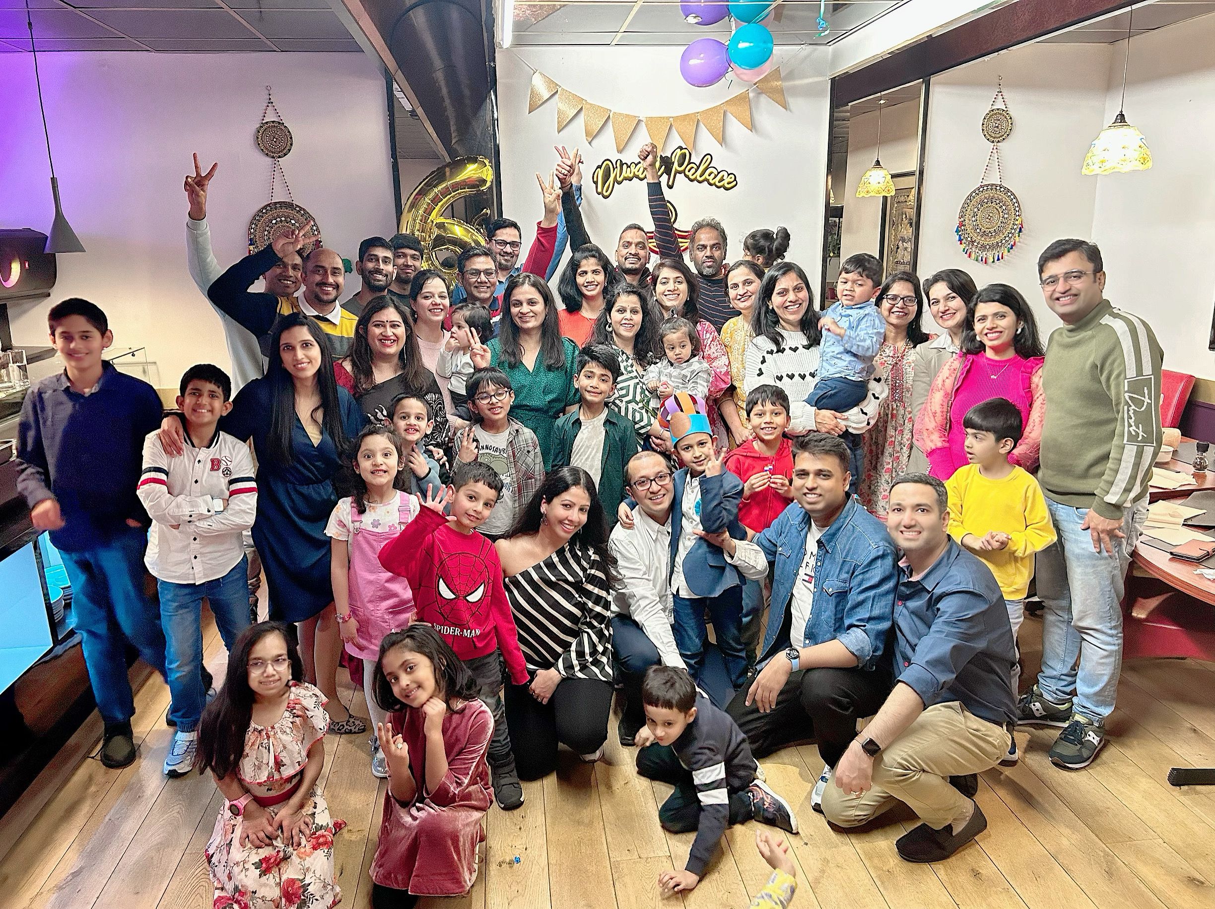 Kids dance group at birthday party