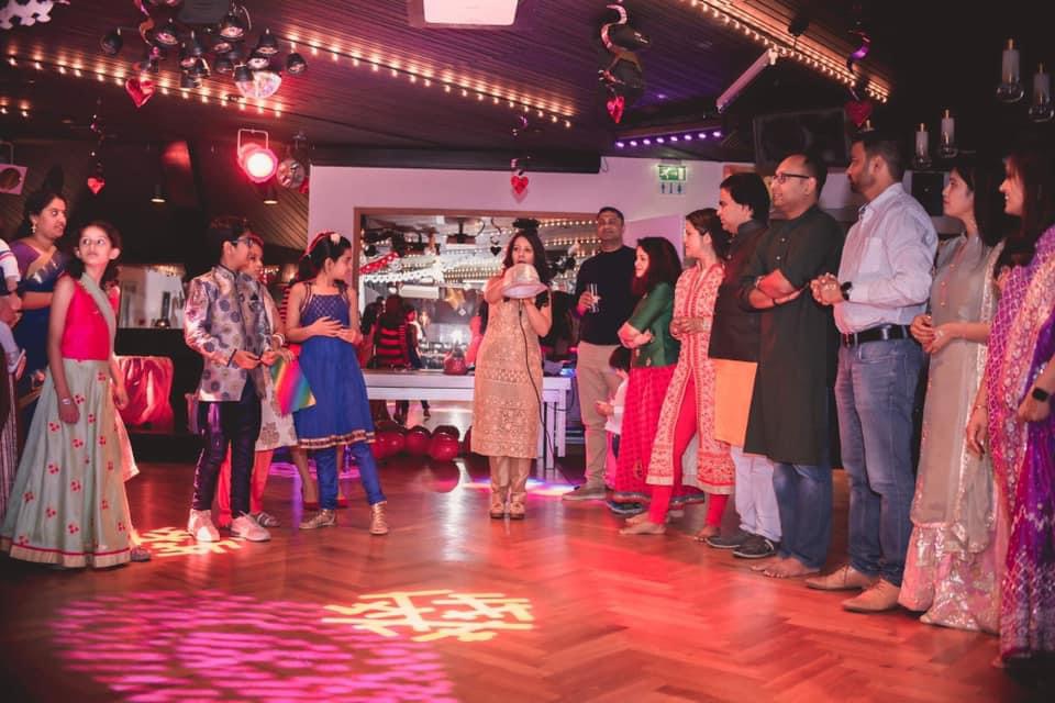 Anuja hosting a dance event