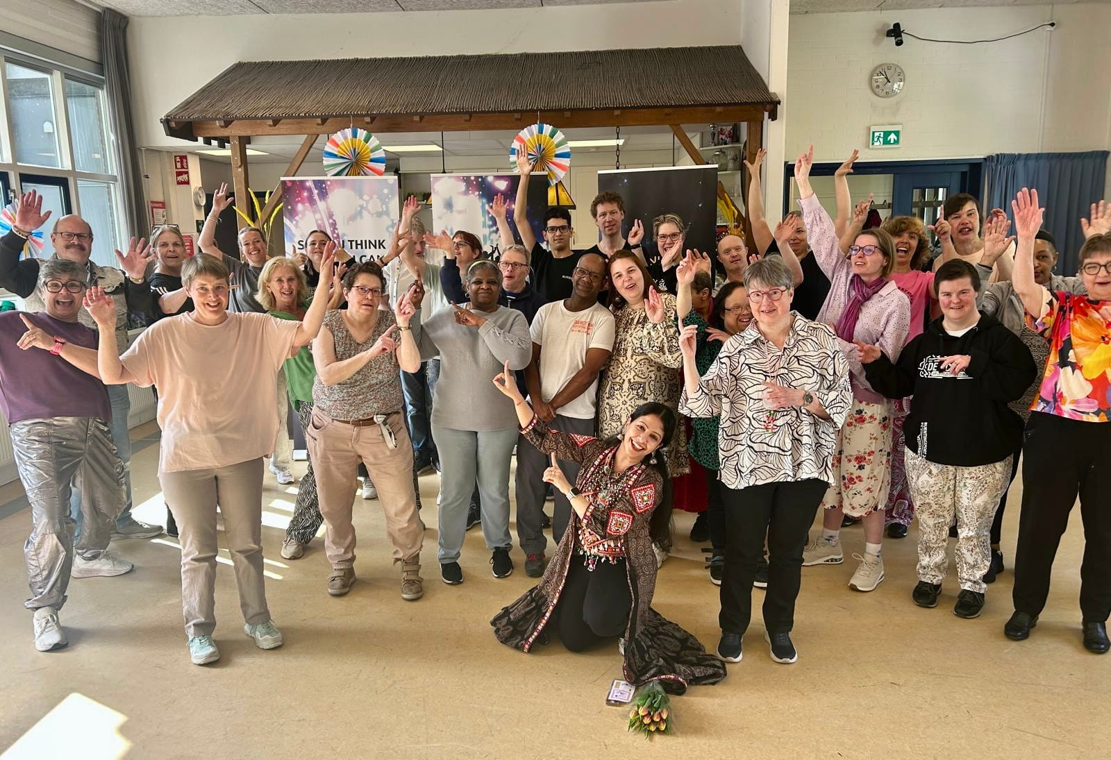 Fun dance event hosted at a care home